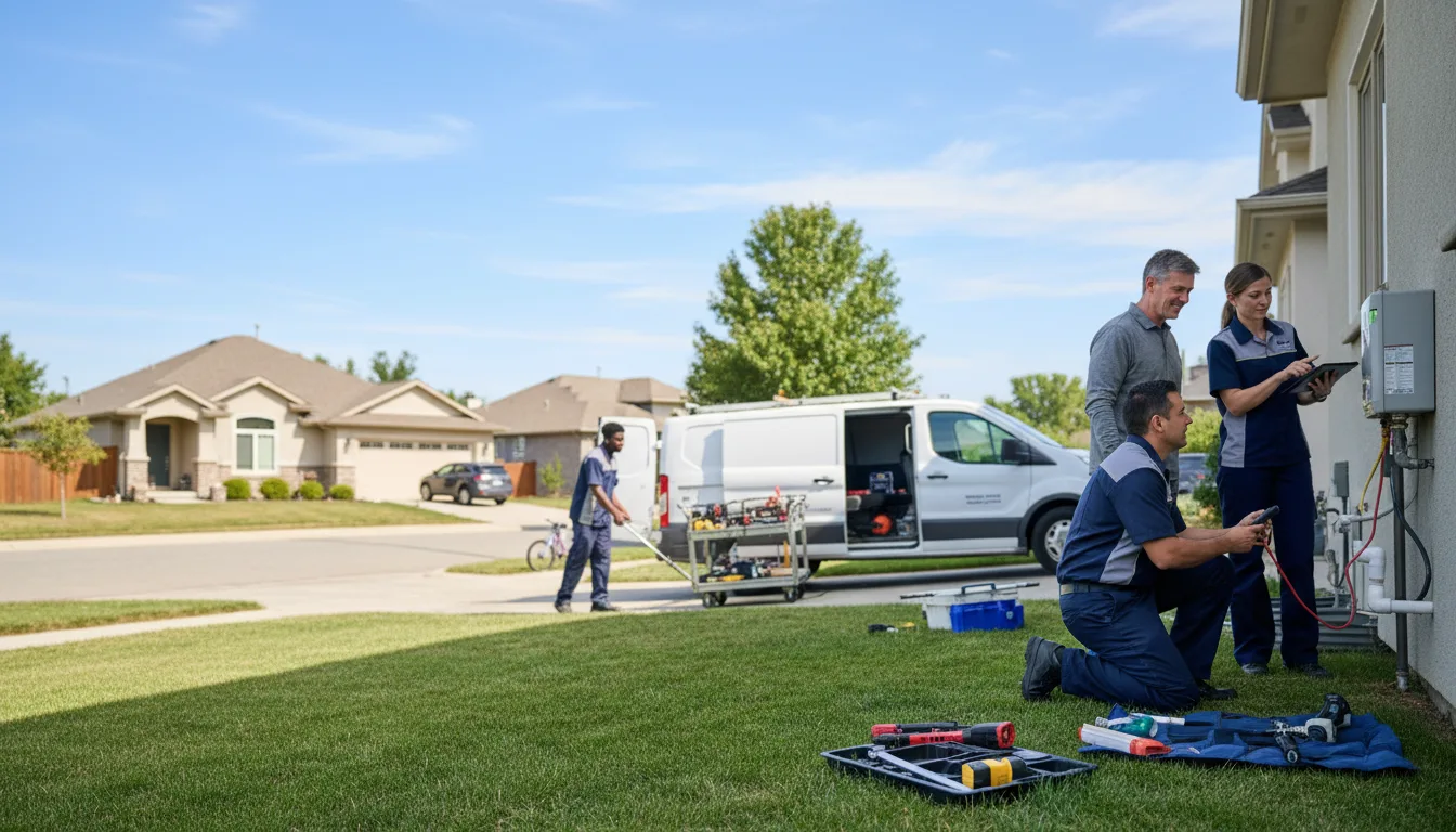 Tankless water heater service in Coral, MI